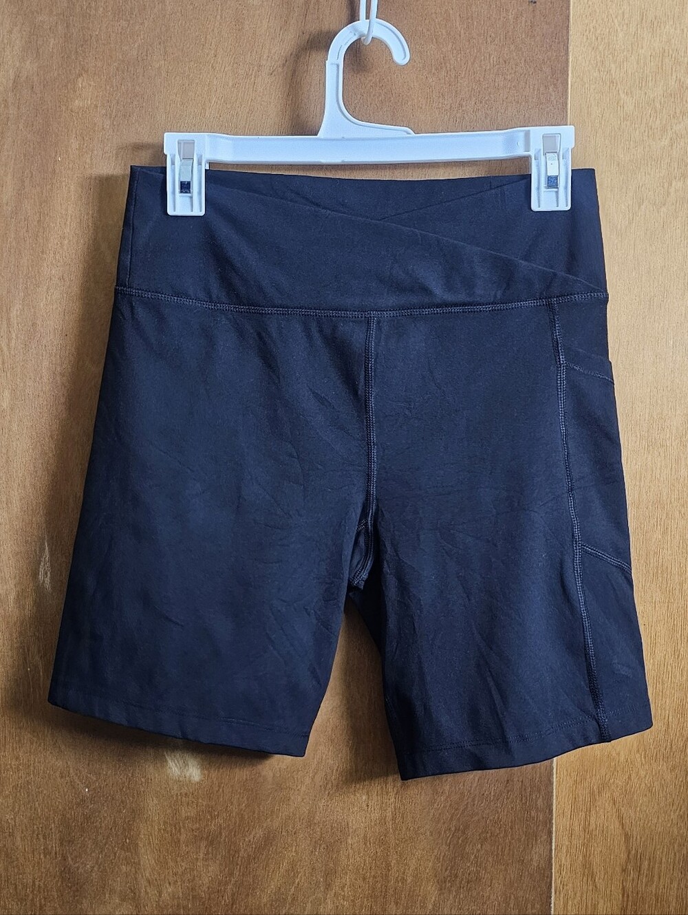 Calvin Klein Performance workout bike stretch short shorts womens black - Picture 2 of 5